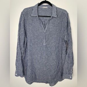 beachlunchlounge Blue Striped Blouse